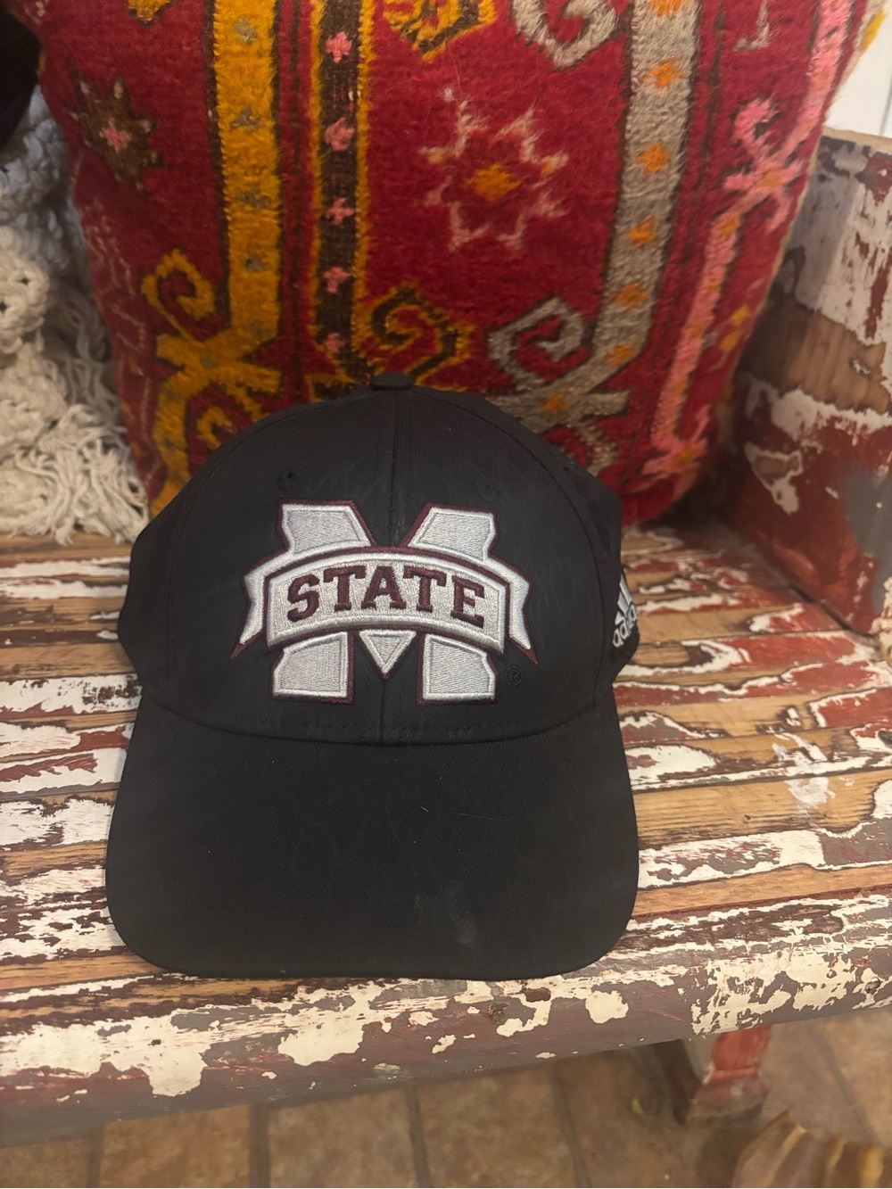 adidas Black Baseball Cap with 'State' Embroidered Logo